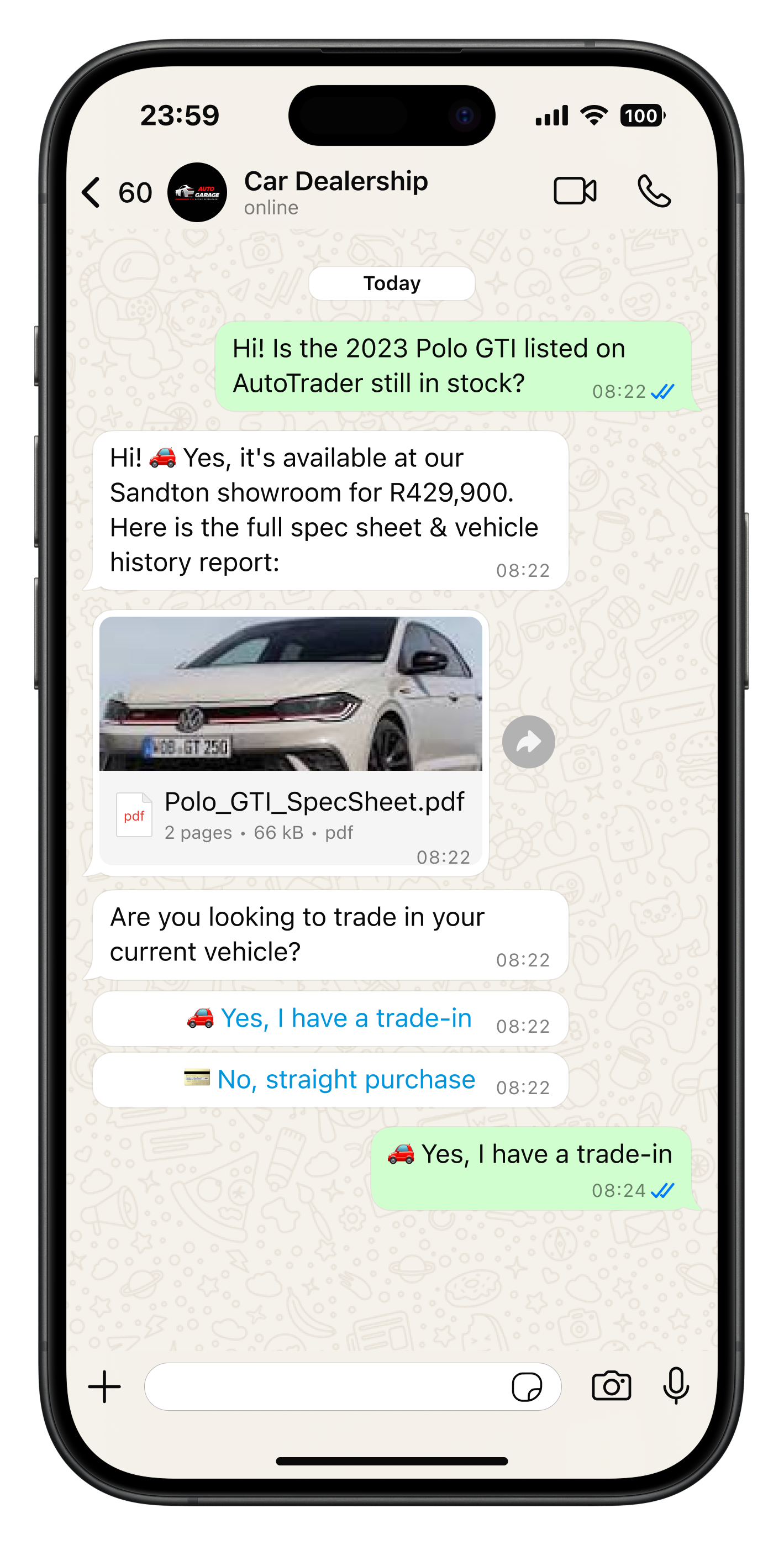 Beat the dealer down the road.